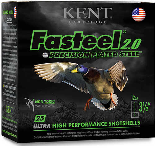 Kent Cartridge K123FS361 Fasteel Waterfowl 
12 Gauge 3" 1-1/4 Oz #1 Shot 25 Per Box